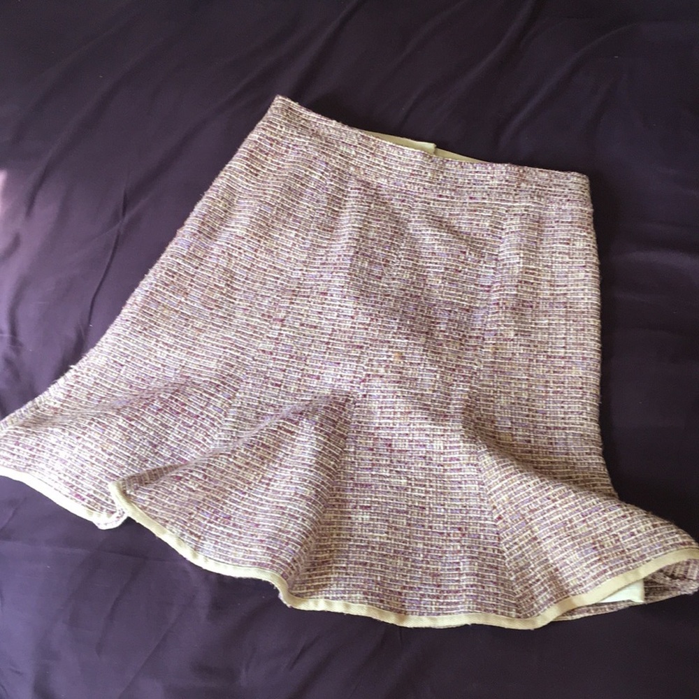 Purple tweed Nanette Lepore skirt